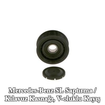 BOSCH Saptırma / kılavuz kasnağı, V-ribbed belt Ø: 69mm — 2000 Mercedes-Benz Sl