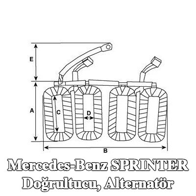 HC-Cargo Doğrultucu, alternatör — 2016 Mercedes-Benz Sprinter