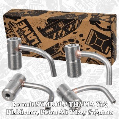ET ENGINETEAM Yağ püskürtme, piston alt yüzey soğutma — Renault Symbol / Thalia
