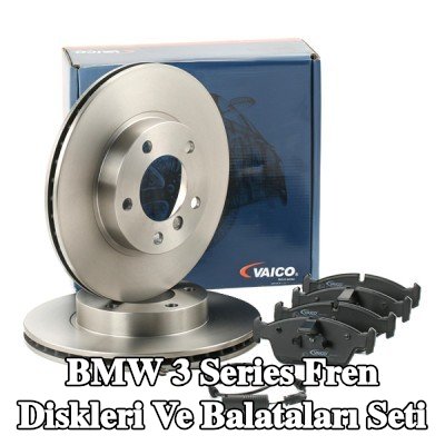 VAICO Fren diskleri ve balataları seti EXPERT KITS +, Ön Aks, Havalandırmalı, fren balataları ile — 2000 BMW 3 Series