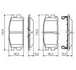 BOSCH Fren balatası seti 15, 6mm, gıcırtı önleyici plaka ile — 2002 Hyundai Terracan (6)