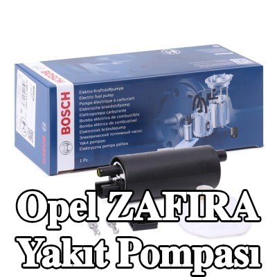 BOSCH Elektrikli yakıt pompası, sabitleme/montaj malzemesi ile, konektör parçaları ile — 2000 Opel Zafira