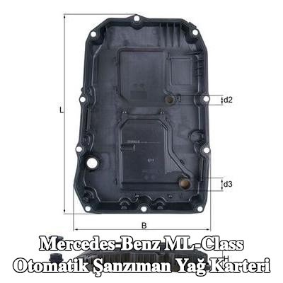 MAHLE Contalı/sızdırmazlık elemanlı otomatik şanzıman yağ karteri, filtre ile — Mercedes-Benz ML-Class