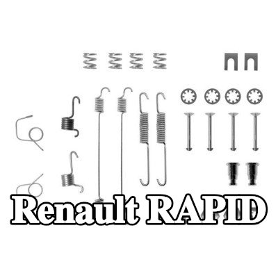 BOSCH مجموعة تركيب حذاء الفرامل مع نوابض — Renault Rapid