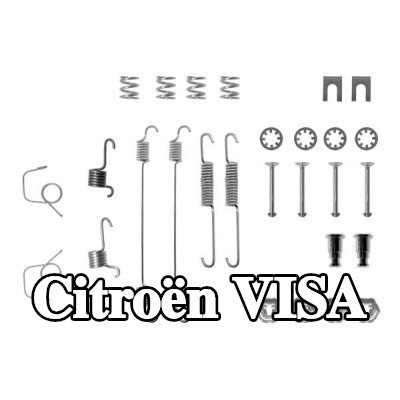 BOSCH مجموعة تركيب حذاء الفرامل مع نوابض — Citroën Visa
