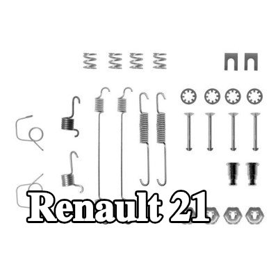BOSCH مجموعة تركيب حذاء الفرامل مع نوابض — 1990 Renault 21