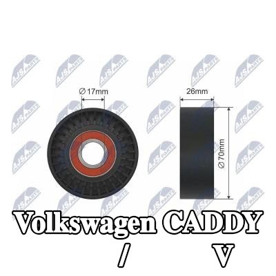 NTY بكرة انحراف/توجيه، حزام V — 2012 Volkswagen Caddy