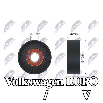 NTY بكرة انحراف/توجيه، حزام V — Volkswagen Lupo