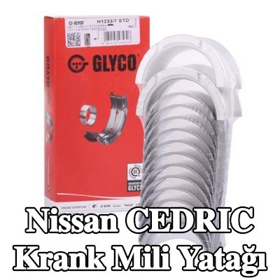 GLYCO Çelik tabanlı alüminyum alaşımlı krank mili yatağı — Nissan Cedric