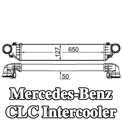 MAHLE Intercooler — Mercedes-Benz Clc