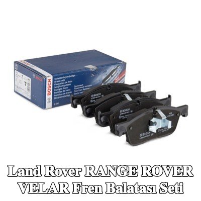 BOSCH Fren balatası seti 19, 3mm, gıcırtı önleyici plaka ile, piston klipsli — Land Rover Range Rover Velar