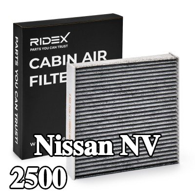 RIDEX مرشح حبوب اللقاح مرشح الكربون المنشط, مرشح الجسيمات — Nissan Nv 2500