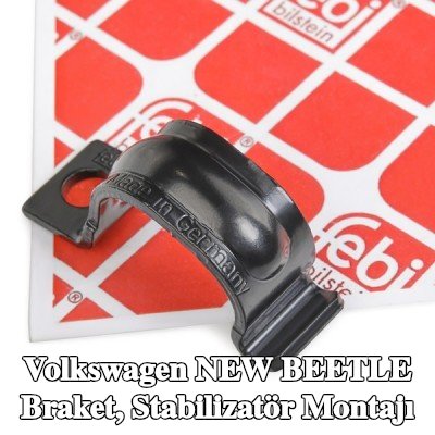 FEBI BILSTEIN Braket, stabilizatör montajı Ön Aks Sol, Ön Aks Sağ — Volkswagen New Beetle