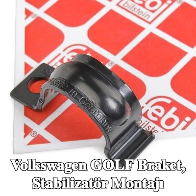 FEBI BILSTEIN Braket, stabilizatör montajı Ön Aks Sol, Ön Aks Sağ — 2002 Volkswagen Golf