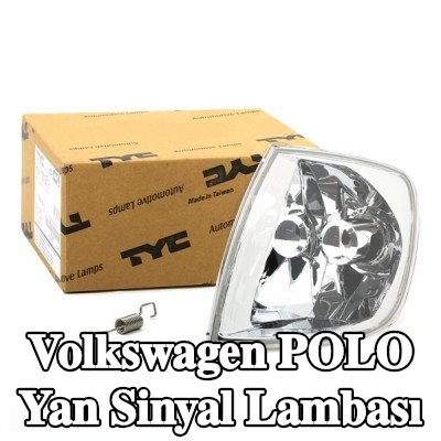 TYC Yan sinyal lambası Sol Ön, Kristal berraklığında, ampul tutuculu — 2000 Volkswagen Polo