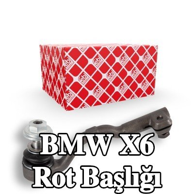 FEBI BILSTEIN Rot kolu ucu Ön Aks Sol, 195mm, kilit somunu ile, vida ile — 2016 BMW X6