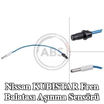A.B.S. Ön aks fren balatası aşınma sensörü, Sol Ön Aks, Ön Aks Sağ, Sol, Sağ — Nissan Kubistar