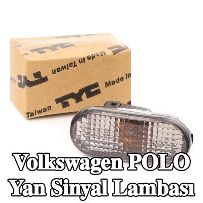 TYC Yan sinyal lambası her iki taraf, yan montaj, duman grisi, ampul tutuculu — 1995 Volkswagen Polo