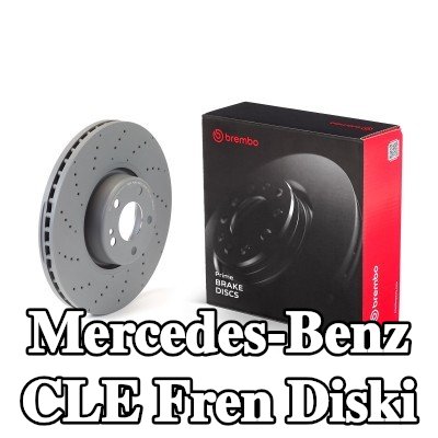 BREMBO Fren diski Dış Çap: 342mm, Çelik Fren Diski Göbeği, delikli/havalandırmalı, iki parçalı fren diski, Kaplamalı, cıvata/vida ile — 2023 Mercedes-Benz Cle