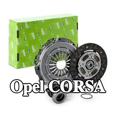 VALEO طقم القابض KIT3P (CSC), بدون مستشعر, مع أسطوانة تابعة مركزية — 2002 Opel Corsa