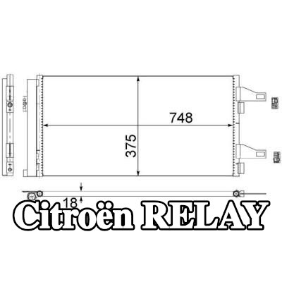 MAHLE مكثف تكييف الهواء مع مجفف — Citroën Relay
