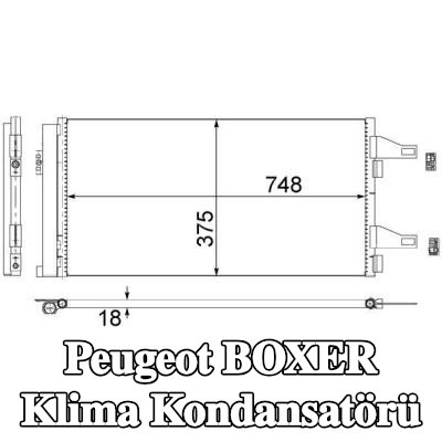 MAHLE Kurutuculu klima kondansatörü — Peugeot Boxer