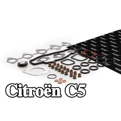 RIDEX مجموعة حشيات, رأس الأسطوانة مع أختام صمامات, بدون حشية رأس الأسطوانة — 2004 Citroën C5