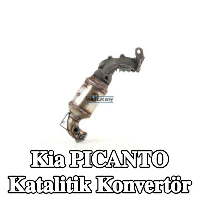 WALKER Egzoz manifoldlu katalitik konvertör, montaj parçaları ile — 2004 Kia Picanto