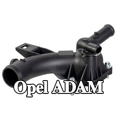 FEBI BILSTEIN شفة سائل التبريد مع حشية/مانع تسرب, مع مسامير/براغي, مع جهاز استشعار — 2012 Opel Adam