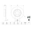 BOSCH القطر الخارجي لقرص المكابح: 232mm, صلب, مطلي, مع مسامير/براغي — Audi A1 (10)
