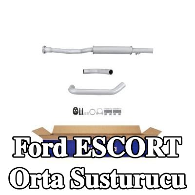 HELLA Montaj parçaları ile birlikte orta susturucu — 1992 Ford Escort