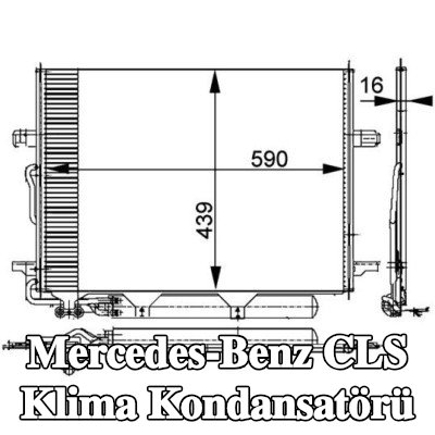 MAHLE Kurutuculu klima kondansatörü — 2004 Mercedes-Benz Cls