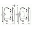 BOSCH Fren balatası seti 19, 5mm, cıvata/vida ile, aksesuarlarla — Mercedes-Benz Clc (4)