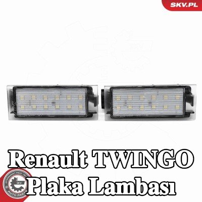 ESEN SKV Plaka lambası Sol, Sağ — 2016 Renault Twingo