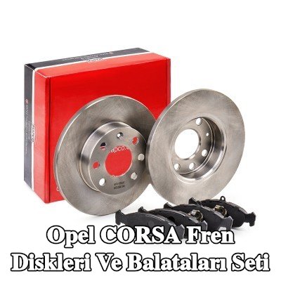 MAPCO Fren diskleri ve balataları seti Ön Aks, düz — 1997 Opel Corsa