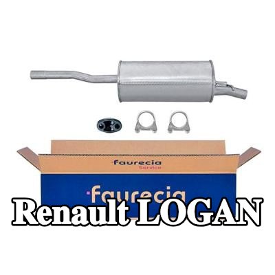 HELLA كاتم الصوت الخلفي الخلفي, مع قطع التركيب — Renault Logan