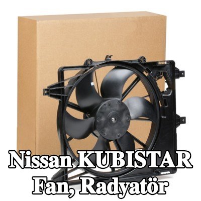 JPN Fan, radyatör 386mm, radyatör fan kapağı — Nissan Kubistar