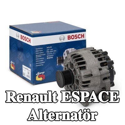 BOSCH Alternatör 150A — 2012 Renault Espace