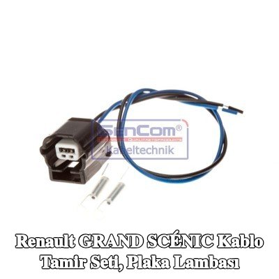 SenCom Kablo Tamir Seti, plaka lambası — Renault Grand Scénic