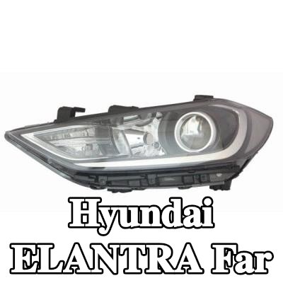 ABAKUS Far Sol, H7, HB3, PY21W, W5W, ampul içermez, elektrik motoru olmadan — Hyundai Elantra