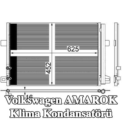 MAHLE Kurutuculu klima kondansatörü — Volkswagen Amarok