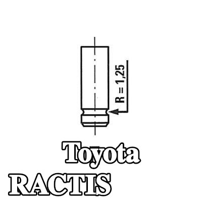 FRECCIA صمام العادم ساق الصمام المطلي بالنيتريد — Toyota Ractis