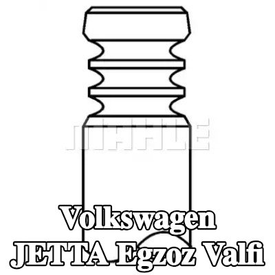 MAHLE Egzoz valfi, egzoz tarafı, Zırhlı valf yuvası, Sodyum dolgulu — 2012 Volkswagen Jetta
