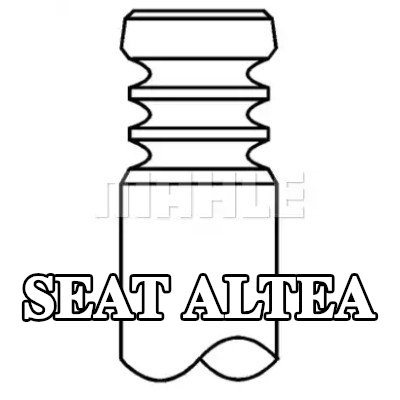 MAHLE صمام العادم جانب العادم, مقعد صمام مدرع, مملوءة بالصوديوم — SEAT Altea