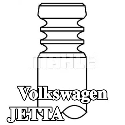 MAHLE صمام العادم جانب العادم, مقعد صمام مدرع, مملوءة بالصوديوم — 2012 Volkswagen Jetta
