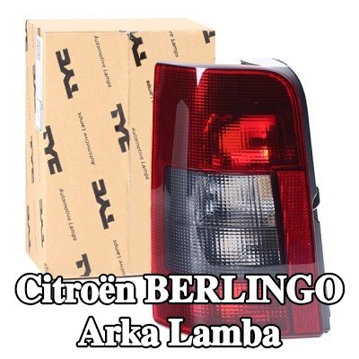 TYC Arka lamba Sol, duman grisi, ampul yuvası olmadan — 2002 Citroën Berlingo