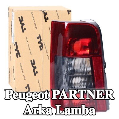 TYC Arka lamba Sol, duman grisi, ampul yuvası olmadan — 2000 Peugeot Partner
