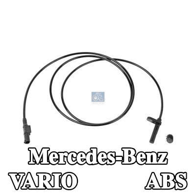 DT Spare Parts مستشعر ABS للمحور الأمامي الأيسر, 1600mm — Mercedes-Benz Vario