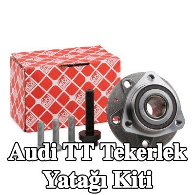 FEBI BILSTEIN Sol ön aks tekerlek yatağı kiti, Ön Aks Sağ, ABS sensör halkalı, vida seti ile — Audi Tt
