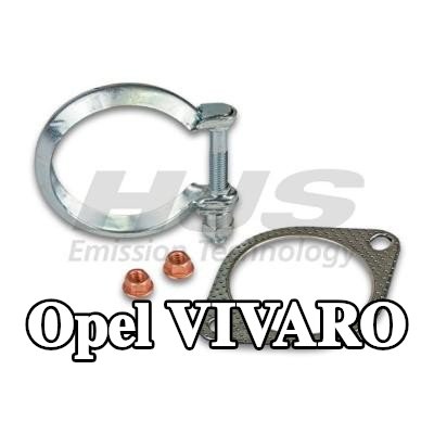 HJS مجموعة تركيب المحول الحفاز — 2012 Opel Vivaro